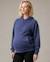 Sweat à capuche de grossesse et d'allaitement boston Bleu+Noir+Terracota 1 - vertbaudet enfant 