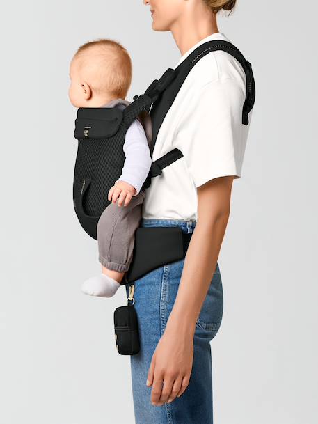 Porte-bébé physiologique LAYA noir+sable 5 - vertbaudet enfant 