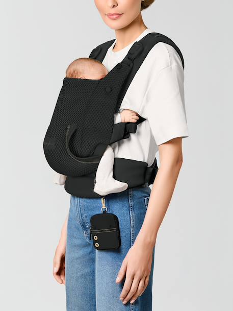 Porte-bébé physiologique LAYA noir+sable 4 - vertbaudet enfant 