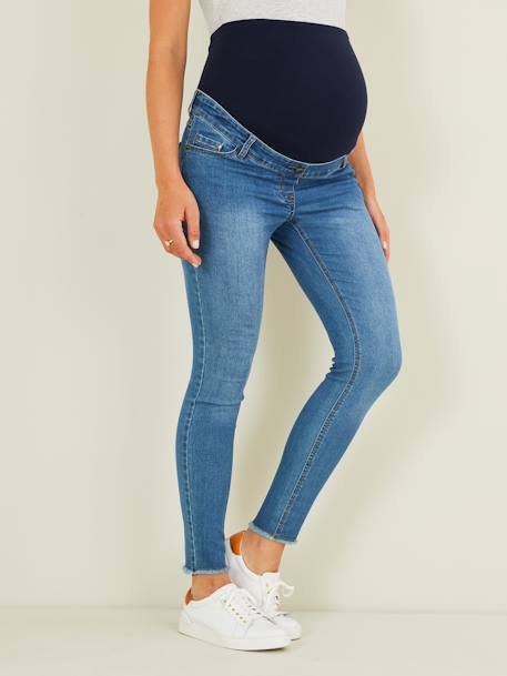 Jean de grossesse skinny effiloché Denim bleached 2 - vertbaudet enfant 