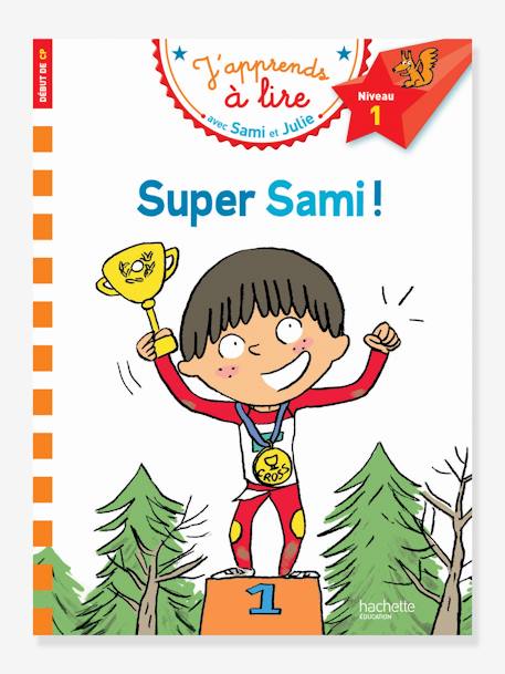 Livre éducatif J’apprends à lire avec Sami et Julie - Super Sami, niveau 1 HACHETTE EDUCATION blanc 1 - vertbaudet enfant 