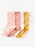 Lot de 5 paires de mi-chaussettes filles fantaisie Oeko-Tex® lot gris+lot rose poudré 3 - vertbaudet enfant 