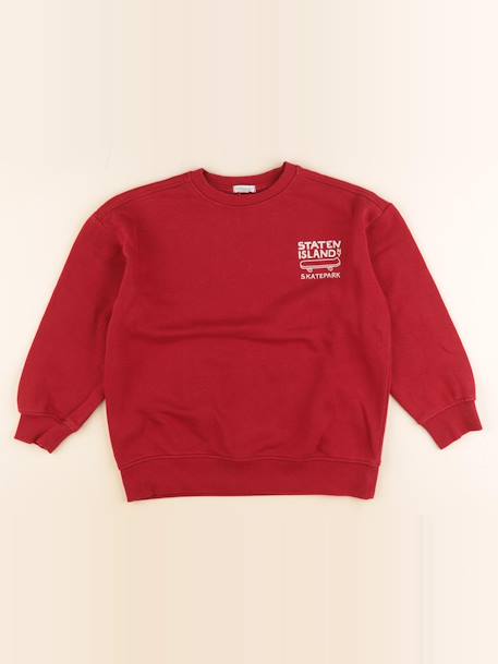 Sweat - 10 ans Rouge 1 - vertbaudet enfant 