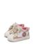 Baskets bébé fille en simili cuir et tissu shin à zip Blanc-platine 5 - vertbaudet enfant 