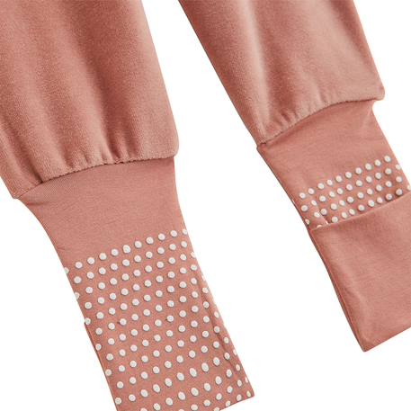 Pyjama enfant 2 pièces en velours à pieds retroussables cléo Ecru 5 - vertbaudet enfant 
