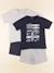 Lot de 2 pyjamas coton - 8 ans Bleu, gris 1 - vertbaudet enfant 