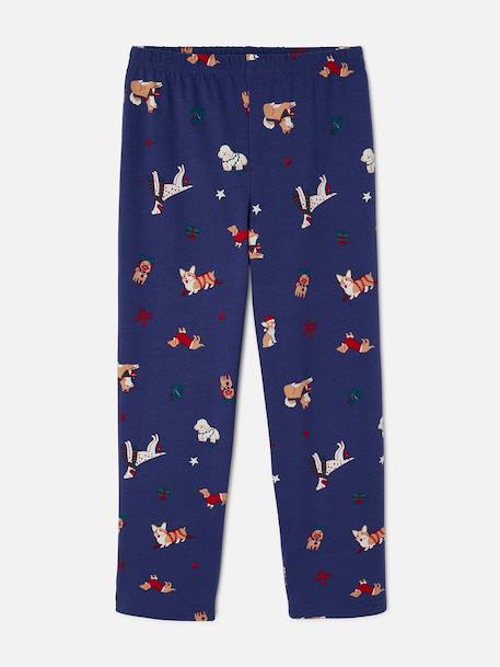 Pyjama de noël maille jersey pur coton Bleu nuit 4 - vertbaudet enfant 