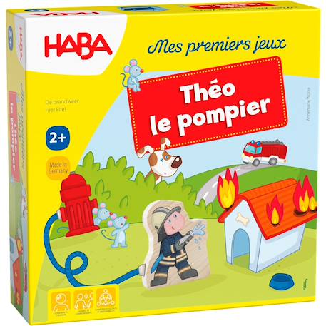 Mes premiers jeux théo le pompier Jaune 1 - vertbaudet enfant 