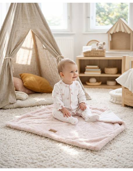 Couverture enfant 75x100cm Rose 2 - vertbaudet enfant 
