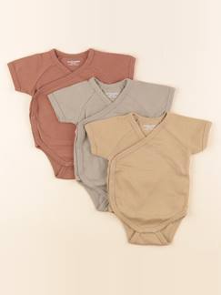 Lot de 3 bodies en coton - 3 mois  - vertbaudet enfant