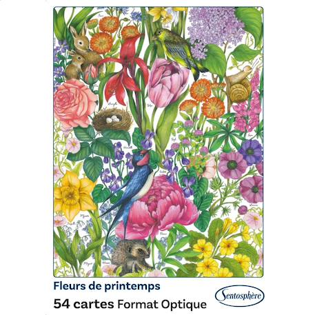 Jeu de 54 cartes fleurs de printemps Blanc 4 - vertbaudet enfant 