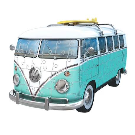 Puzzle 3d combi t1 volkswagen chrome 162 pcs Bleu 1 - vertbaudet enfant 