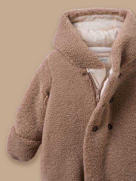 Combi-pilote en sherpa bébé Sucre brun 2 - vertbaudet enfant 