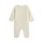 Pyjama bébé en velours ouverture pont flocon Ecru 3 - vertbaudet enfant 