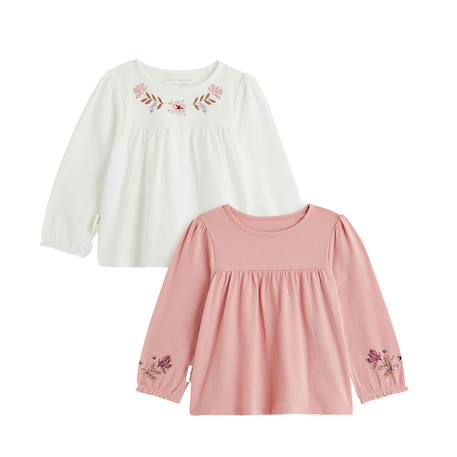 Lot de 2 t-shirts enfant manches longues cléo Rose 2 - vertbaudet enfant 