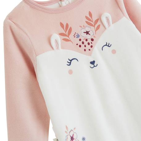 Pyjama bébé en velours cléo Rose 4 - vertbaudet enfant 