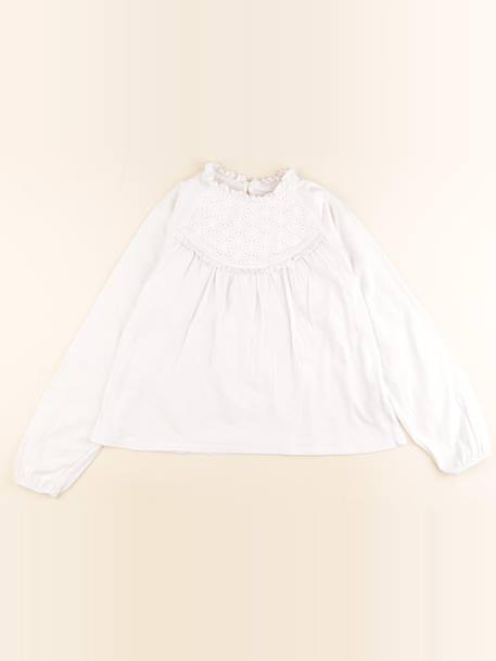 Tee-shirt - 10 ans Blanc 1 - vertbaudet enfant 
