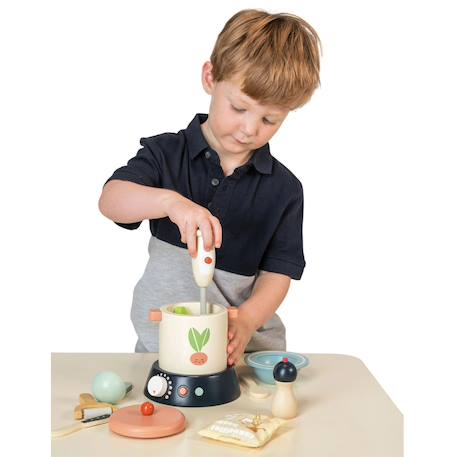 Soupière avec accessoires en bois Multicolor 5 - vertbaudet enfant 