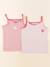 Lot de 2 maillots de corps - 6 ans Rose 1 - vertbaudet enfant 