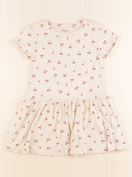 Robe - 4 ans Beige, rouge 1 - vertbaudet enfant 