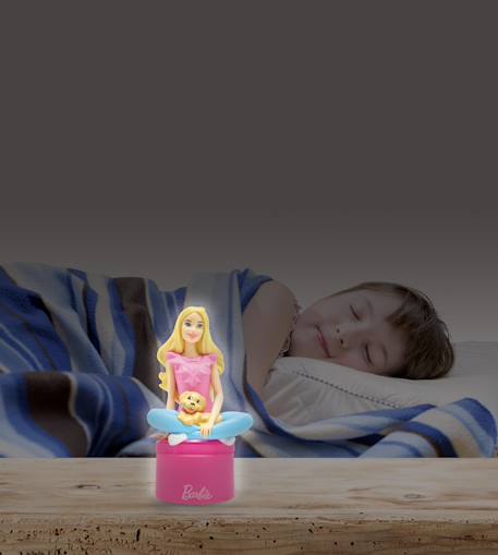 Veilleuse barbie en 3d avec variation de couleurs Rose 6 - vertbaudet enfant 