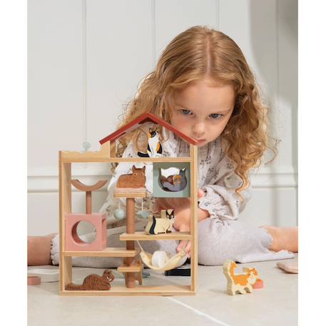 Hôtel avec 9 chats différents et accessoires Multicolor 5 - vertbaudet enfant 