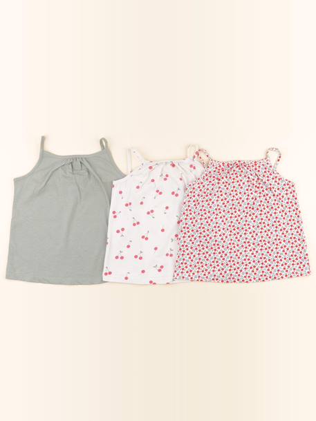 Lot de 3 maillots de corps - 6 ans Rouge, vert 1 - vertbaudet enfant 