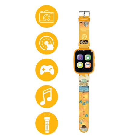 Montre avec écran couleurs grogu de l’univers star wars avec caméra ORANGE 2 - vertbaudet enfant 