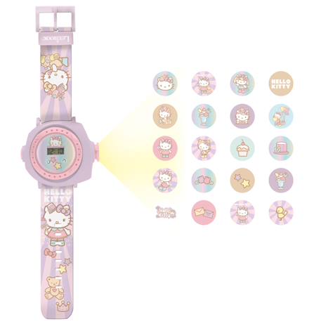 Montre digitale avec projection de 20 images design hello kitty ROSE 2 - vertbaudet enfant 