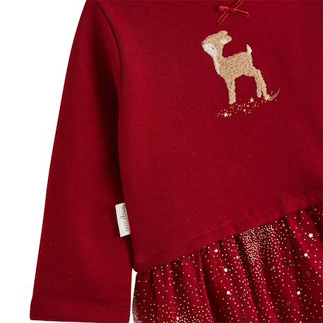 Robe enfant en molleton et tulle grace Bordeaux 4 - vertbaudet enfant 