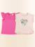 Lot de 2 tee-shirts - 6 ans Rose 1 - vertbaudet enfant 