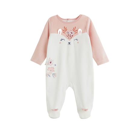 Pyjama bébé en velours cléo Rose 2 - vertbaudet enfant 