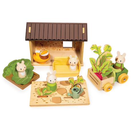 Le champ de carottes des lapins Multicolor 2 - vertbaudet enfant 