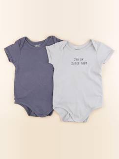 Lot de 2 bodies en coton - 24 mois  - vertbaudet enfant