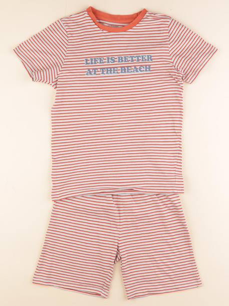 Pyjama coton - 10 ans Orange 1 - vertbaudet enfant 