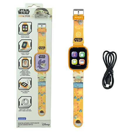 Montre avec écran couleurs grogu de l’univers star wars avec caméra ORANGE 1 - vertbaudet enfant 