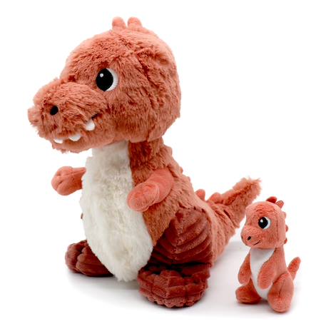 Peluche t-rex maman et son bébé Rouge 1 - vertbaudet enfant 