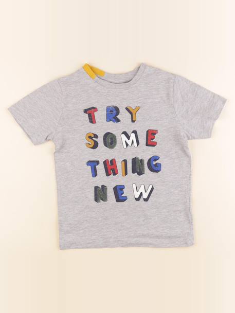 Tee-shirt - 6 ans Gris 1 - vertbaudet enfant 