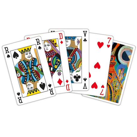 Jeu de 54 cartes air, fer et eau Blanc 2 - vertbaudet enfant 