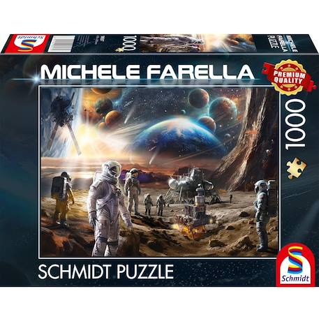 Puzzle missions spatiales 1000 pcs Noir 1 - vertbaudet enfant 