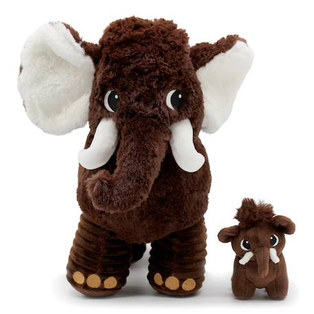 Peluche mammouth papa et son bébé Marron 6 - vertbaudet enfant 