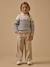 Pull laine mérinos fille - cyrillus x les 3 tricoteurs Marine/ecru 4 - vertbaudet enfant 