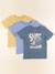 Lot de 3 tee-shirts - 8 ans Bleu, jaune 1 - vertbaudet enfant 