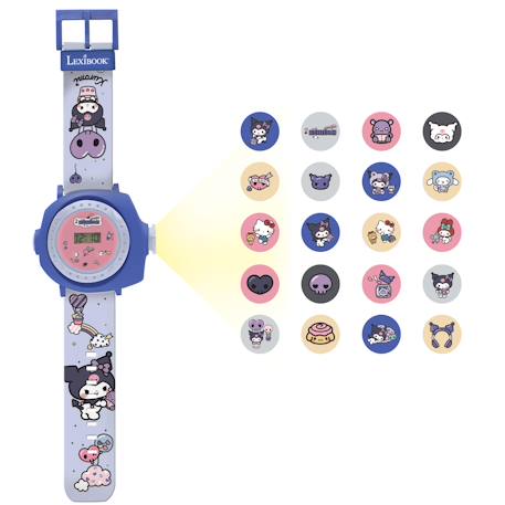 Montre digitale avec projection de 20 images design kuromi BLEU 2 - vertbaudet enfant 
