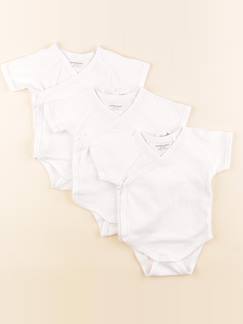 Lot de 3 bodies en coton - 3 mois  - vertbaudet enfant