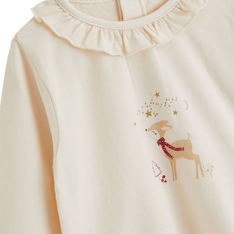 T-shirt enfant manches longues grace Ecru 4 - vertbaudet enfant 