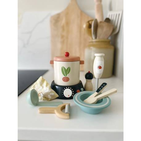 Soupière avec accessoires en bois Multicolor 6 - vertbaudet enfant 
