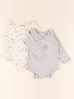Lot de 2 bodies en coton - 6 mois  - vertbaudet enfant