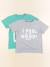 Lot de 2 tee-shirts - 10 ans Bleu, vert 1 - vertbaudet enfant 