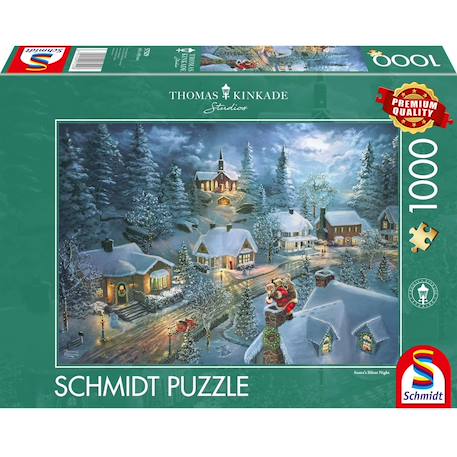 Puzzle douce nuit de noël 1000 pcs Vert 1 - vertbaudet enfant 